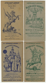 1949-1952 Nabisco "Straight Arrow - Injun-Uity" Complete Sets (4 Different) Plus "Nabisco"-Themed Items 